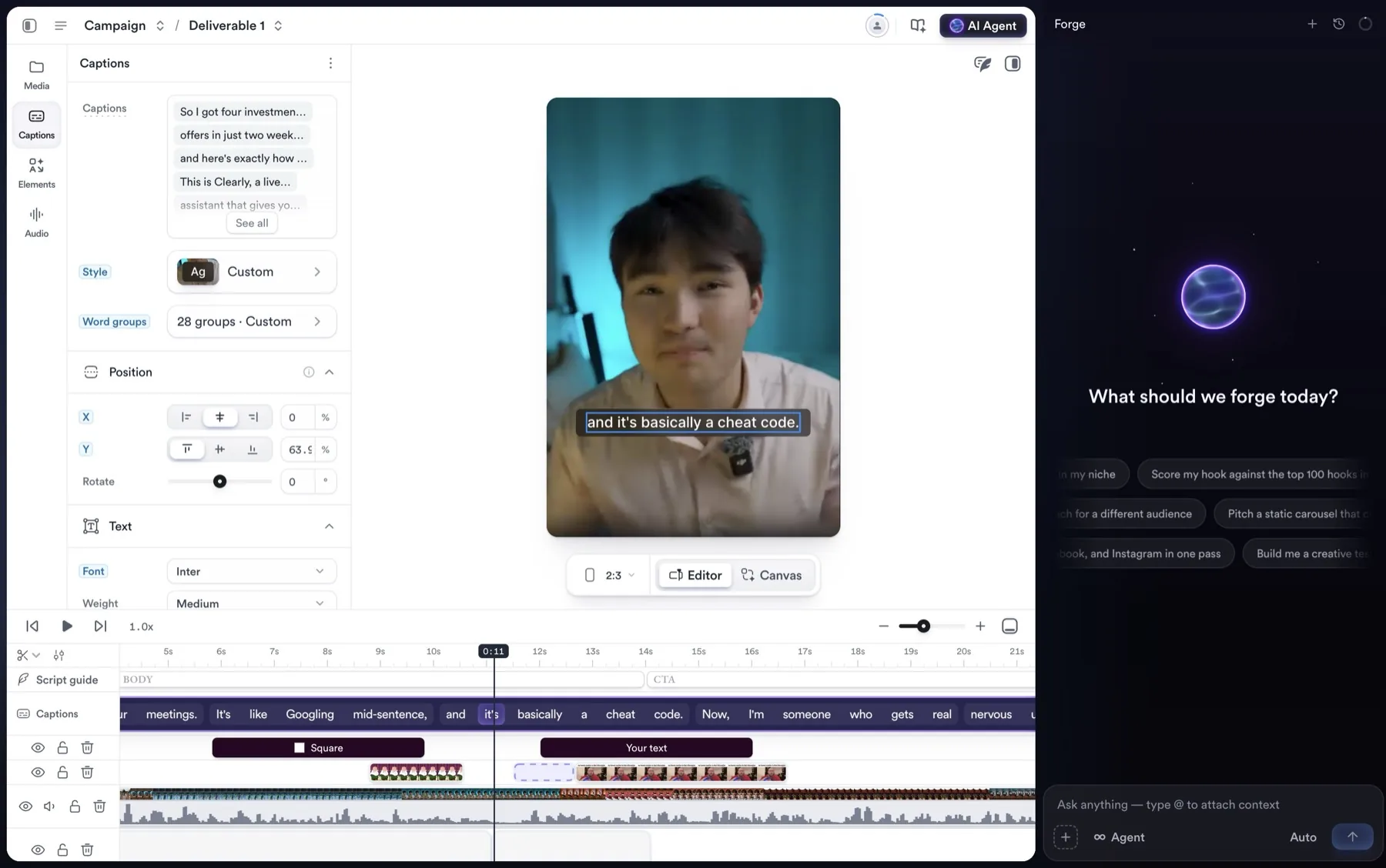 The Flashfeed AI studio